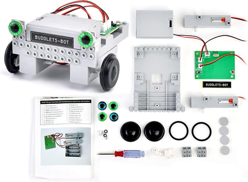 Buddlets-Bot Robot Toy Kit for Kids Ages 8-12 - STEM Coding Robotic Toy Car for Beginners - Engineering DIY Building Kit with Voice, Coding & App ...