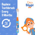 Brush Buddies Blippi Kids Toothbrushes, Manual Toothbrushes for Kids, Toothbrush for Toddlers 2-4 Years, Blippi Childrens Toothbrush, Soft Toothbr...
