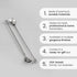 A Bar Above 2-Piece Gold Bar Spoon Set, 12-Inch Heavyweight Cocktail Mixing Spoons, Gold-Plated Stainless Steel Drink Stirrers for Shakers and Mix...