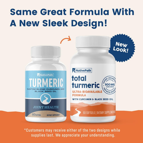 NativePath Turmeric Curcumin with Black Seed Oil - Joint Health and Antioxidant Supplement, 60 Softgels...