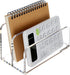 Acrylic File Holder, 2 Sections Mail Organizer Countertop, Desk Organizer Mail Holder Letter File Folder Sorter, Clear File Organizer for Desk, Do...