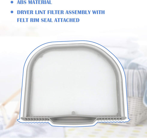5231EL1001C Dryer Lint Filter Replacement for LG & Kenmore Dryer Parts dle4870w, dlex5170w, dle1101w, dlex7800we, dlex5101w, Replaces 1668214, ps3527575, ap5248138