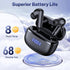 GNMN Wireless Earbuds Bluetooth Headphones Deep Bass Stereo Sound Ear Buds Waterproof Earphones 68Hrs Playback with Wireless Charging Case & Mic f...