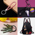 20 Pack Key Ring Keychain 1 Inch 25mm Diameter Metal Flat Split Key Chains Rings for Home Car Dog Tag Office Lanyards Keys Attachment Black...