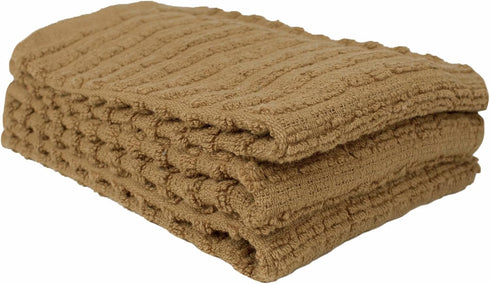Ritz Royale Collection 100% Combed Terry Cotton, Highly Absorbent, Kitchen Dish Cloth Set, 13-3/4" x 12", 3-Pack, Solid, Mocha Brown...