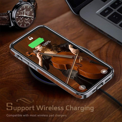 LOHASIC for iPhone 12 Case for iPhone 12 Pro Case, Luxury Leather Slim Business Classic Non Slip Soft Grip Shockproof Protective Cover Compatible ...