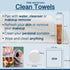 100 Pack Compressed Towels Tablets, Portable Facial Washcloth with a Water Storage Case, Travel Coin Tissue, Gym Face Towelette, Biodegradable Cle...