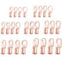 XHF 10PCS 6 AWG-5/16" Heavy Duty Battery Lugs with 3:1 Heat Shrink Tubing, Ring Terminals Battery Cable Ends Copper Eyelets Electrical Battery Con...