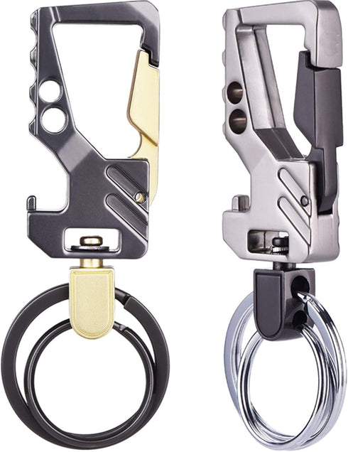 2 Pack Car Key Chain Bottle Opener Keychain for Men and Women (Multicolor)...