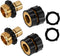 Xiny Tool 3/4 Inch Garden Hose Quick Connect, Quick Connect Garden Hose Fittings, Male and Female Water Quick Release Hose Connector, 2 Set...