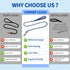HOMIMP Heavy Duty Dog Leash Chew Proof 4 FT, Reflective Dog Leash for Medium Large Dog, Metal Dog Training Leashes with Soft Padded Handle, Strong...