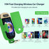 Wireless Car Charger Mount,15W Qi Fast Charger, Wireless Car Charger Smart Sensor Air Vent, Automatic Clamping Phone Holder for iPhone 13/12/11//X...