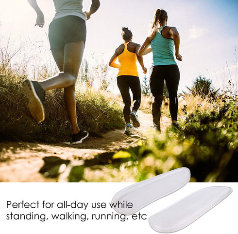5 Pairs Medial & Lateral Heel Wedge Silicone Insoles - Corrective Adhesive Shoe Inserts for Foot Alignment, Knock Knee Pain, Bow Legs, Osteoarthri...