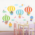 DECOWALL DWL-2010 Animals in Hot Air Balloons Wall Stickers Wall Decals Peel and Stick Removable Wall Stickers for Kids Nursery Bedroom Living Roo...