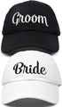 DALIX Bride Groom Dad Hats Baseball Caps Newlywed Wedding Party Gift...