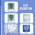 120 Sheets Sun Print Paper Kit Cyanotype Paper Solar Drawing Paper High Sensitive Nature Sun/solar Activated Printing Art for Kids Adults Arts DIY...