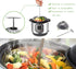 Steamer Basket, Veggie Steamer Basket for Cooking Stainless Steel Folding Vegetable Steamer Insert with Extending Removable Center Handle Expandab...
