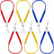 Loop Colorful Grip Scissors Loop Handle Self-Opening Adaptive Cutting Scissors for Children and Adults Special Needs, 8 Inches(Yellow, Red, Blue,6...
