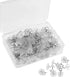 KUUQA 100 Pieces Upholstery Twist Pins Clear Heads Bed Skirt Pins for Slipcovers and Bedskirts...