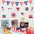 94Pcs US Presidents Government Bulletin Board Classroom Decoration Patriotic Border American Flag Cutouts President Memorial Independence Day Supp...