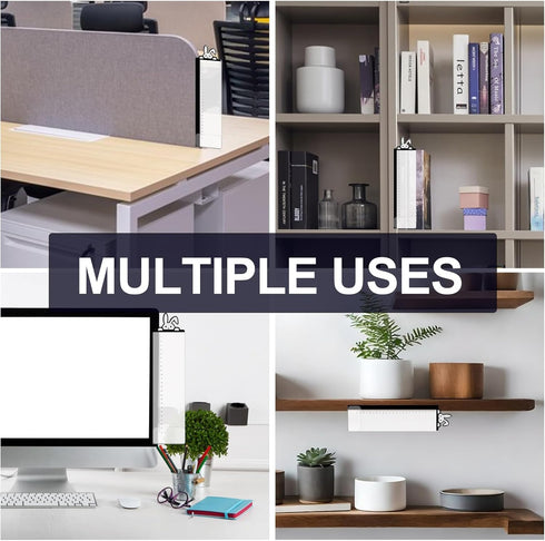 Monitor Memo Board - Multifunction Computer Monitor Memo Board Transparent Monitor Side Panel Creative Desktop Memo Board Easy to Use Suitable for...