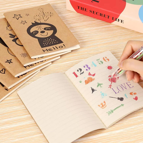 12 Pack Cute Animals Mini Notebooks for Kids Party Favors, A6 Small Notebooks for Girls Teens, Notebook Bulk for Class Prizes Bag Stuffer, Little ...