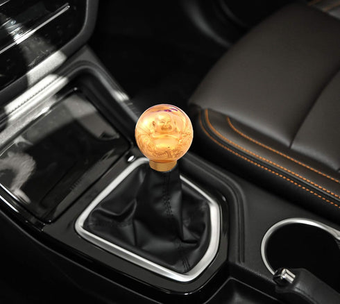 Gear Shifter Knob, Lucky Style MT Car Stick Shift Handle Fit Most Automatic Manual Transmissions, Gold...