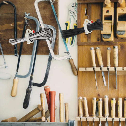 Cable Organizer Zip Tie Mount, Tool Belt Holder Tie Dispenser for 4/8/12/18 Inch Zip Ties Keeper Cable Tie Bracket Cable Tie Tightener for Househo...