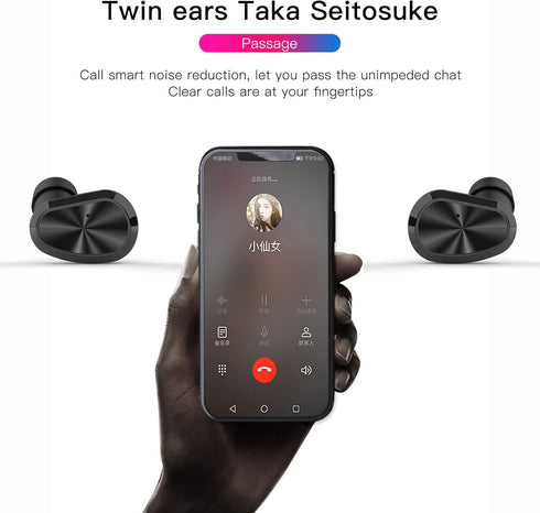 Eonome-W5s-True-Wireless-Earbuds-Bluetooth 5.3 in-Ear Headphones IPX7 Waterproof - USB-C Charging Sport Wireless Headphones Built-in Mic for iPhon...