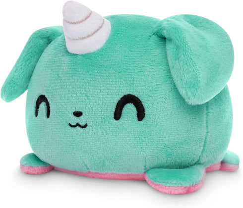 TeeTurtle - The Original Reversible Cat + Dog Plushie - Blue Puppicorn + Pink Kittencorn - Cute Sensory Fidget Stuffed Animals That Show Your Mood...