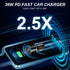 ELZO Dual USB C Car Charger Fast Charging 36W Type C Car Charger PD 3.0 Adapter Compatible with iPhone 14/13/12 Pro/Max/Mini/11/X/XS/XR/8/Plus, Ga...