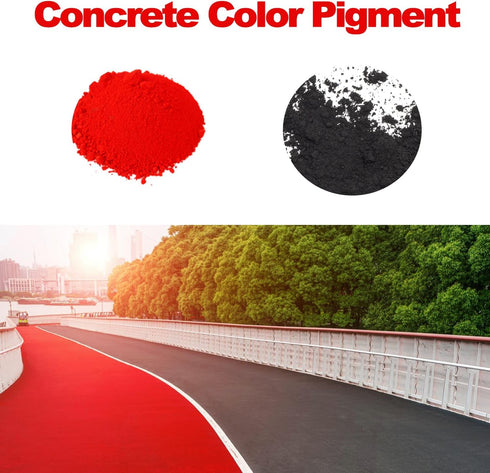 Iron Oxide Powder, Red Pigment Cement Pastel Tile Paint DIY Manually Paving Concrete Mold Concrete Pigment Dye Color Cement Pigment Dye for Mortar...