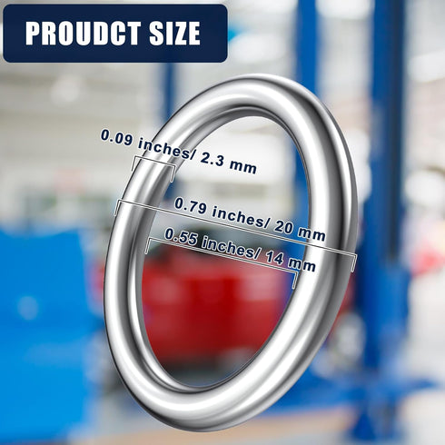 Mudder 50 Pieces Aluminum Engine Oil Crush Washers Drain Plug Gaskets Oil Drain Plug Gasket (Compatible with Audi/Volkswagen Part N0138157)...