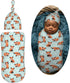 Red Cute Panda Newborn Swaddle Blankets Hat Sets Soft Baby Receiving Blanket Swaddle Sack for Baby Shower Infant Boy Girl Gift...
