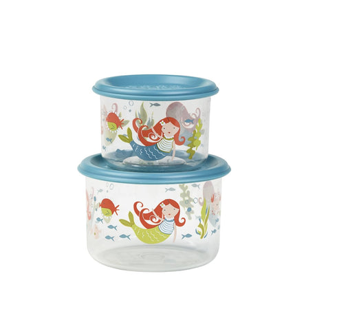 SugarBooger Good Lunch Small Snack 2 Piece Container, Mermaid...