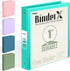 Sooez BinderX 3 Ring Binder, Round Ring 1 Inch Binder, Fits 150 Sheets of 8.5x11 Letter, Customizable View Cover with 2 Inside Pockets, Cute 1" Bi...