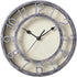 SAC SMARTEN ARTS 8" Silent Quartz Wall Clock Non-Ticking Digital Silver Clocks with 3D Numbers and Plastic Bezel Easy to Read Vintage Wall Clock...