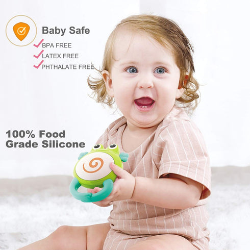 Baby Rattles Toys Set, Infant Grab N Shake Rattle, Sensory Teether, Development Learning Music Toy, Newborn Babies First Birthday Gifts for 0 1 2 ...