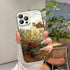 for iPhone 12 Pro Max Case for Women, The Artist's Garden in Argenteuil by Monet Abstract Art Phone Case, Nature Landscape Cute Phone Cover...
