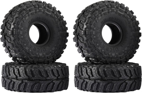 Super Large Soft Sticky 1.0 Crawler Tires 68 * 26mm for 1/18 1/24 RC Crawler Car Axial SCX24 FMS FCX24 AX24 Upgrade Wheel...