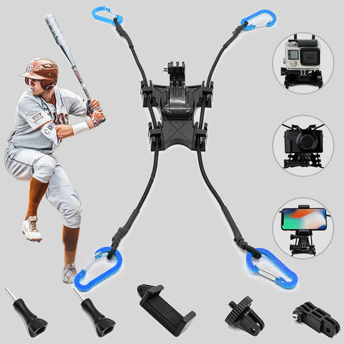 Fence Mount Gopro Fence Mount Compatible with GoPro, iPhone Mevo Start and Other Action Cameras for Softball, Tennis, Baseball, Football, Net/Chai...