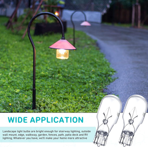 Honoson T5 Landscape Light Bulbs 12 Volt 18 Watt Landscape Bulbs Low Voltage Light Bulbs Small Landscape Lighting Bulb Wedge Base for Replacement ...