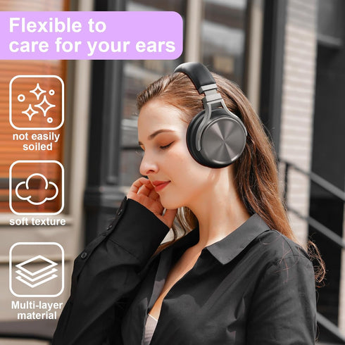 Virtuoso RGB Ear Pads Replacement Ear Cushions Compatible with Corsair Virtuoso RGB Wireless XT SE Gaming Headset Earpads Protein Leather and Soft...