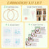 LOMOHOO 4 Sets Cat Embroidery Kit for Beginners, Embroidery Practice kit with Cute Cat Pattern, Stamped Cross Stitch for Embroidery Starters, Craf...