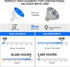 Mlambert 12 Pack MR16 LED Colorful Blue Bulbs 50W Halogen Equivalent, 5W GU5.3 MR16 12V Spotlight Bulb,45° Beam Angle for Landscape, Track Lightin...