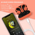 Orange Over Ear Wireless Earbuds with Earhooks Running Bluetooth Earbuds with ear hook Waterproof Small Earphones in Ear Headphones Noise Cancelli...