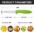 Paring Knife set of 6 PCS, 3.5 Inch Stainless Steel Fruit and Vegetable Knives,Comfortable Handle With Multi-Color Red/Green/Blue...