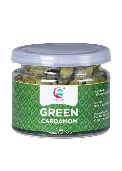 Indian GREEN CARDAMOM Pods Whole | 1 oz | Flavourful Indian Spice | Semillas de Cardamomo | by Yogi's Gift...