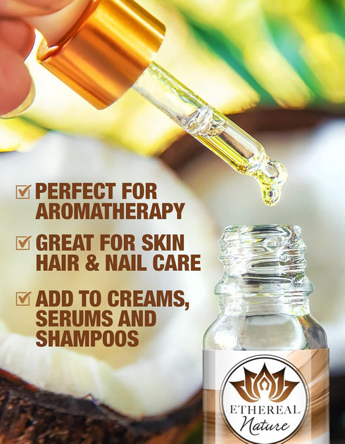 Ethereal Nature 100% Pure Oil, Coconut, 1.01 Fluid Ounce...
