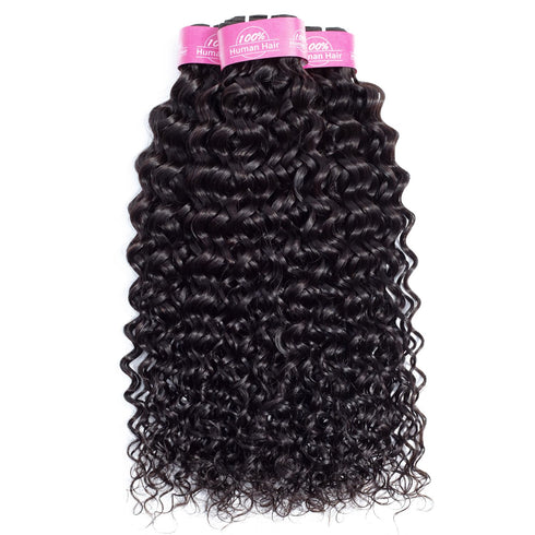 Water Wave Bundles Human Hair Water Curly Wave Human Hair Bundles 14 inch 1 Bundle Wet and Wavy Human Hair Weave Bundles Brazilian Unprocessed Vir...